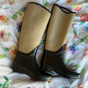 Hunter Tall Tweed Rain Boots, Women’s Sz 5